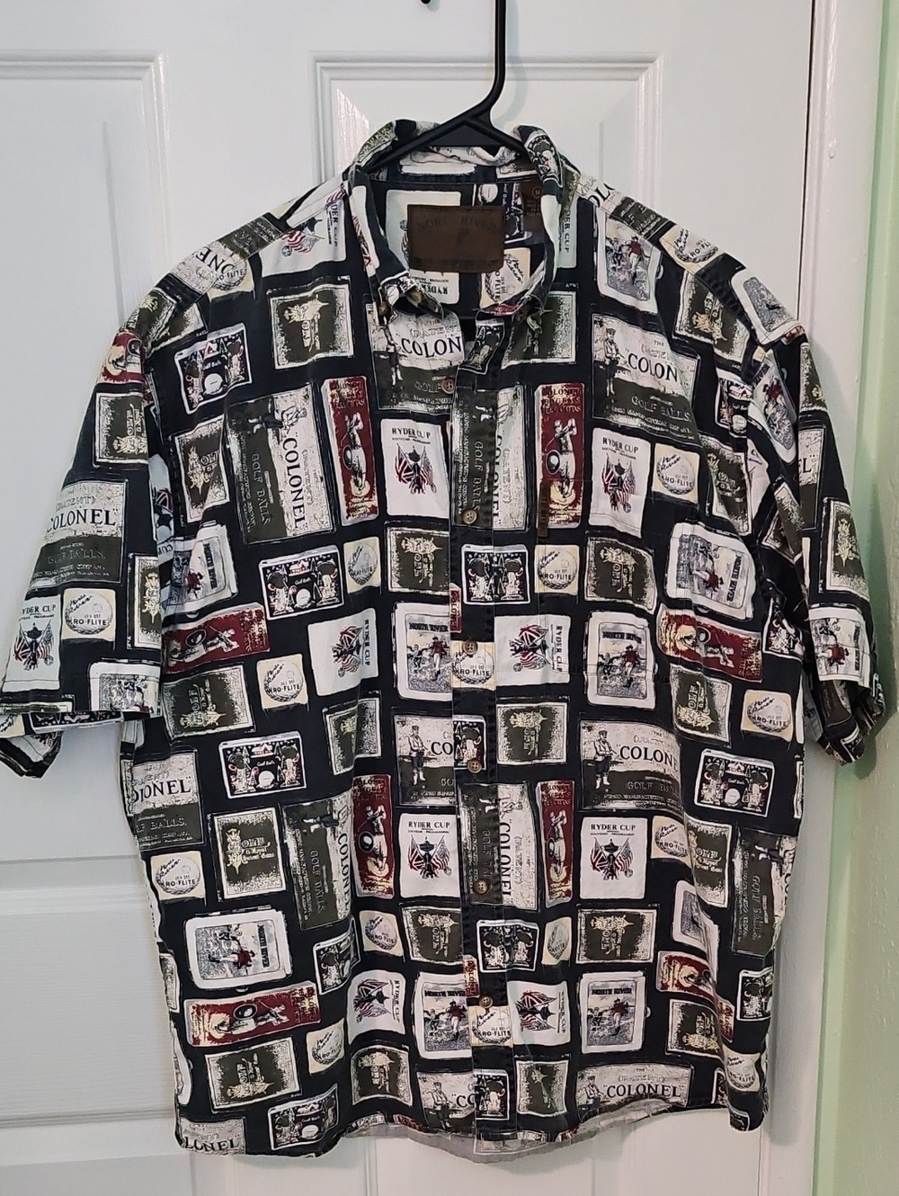 North River Outfitters Men's Casual Button Up Shirt Medium Golf